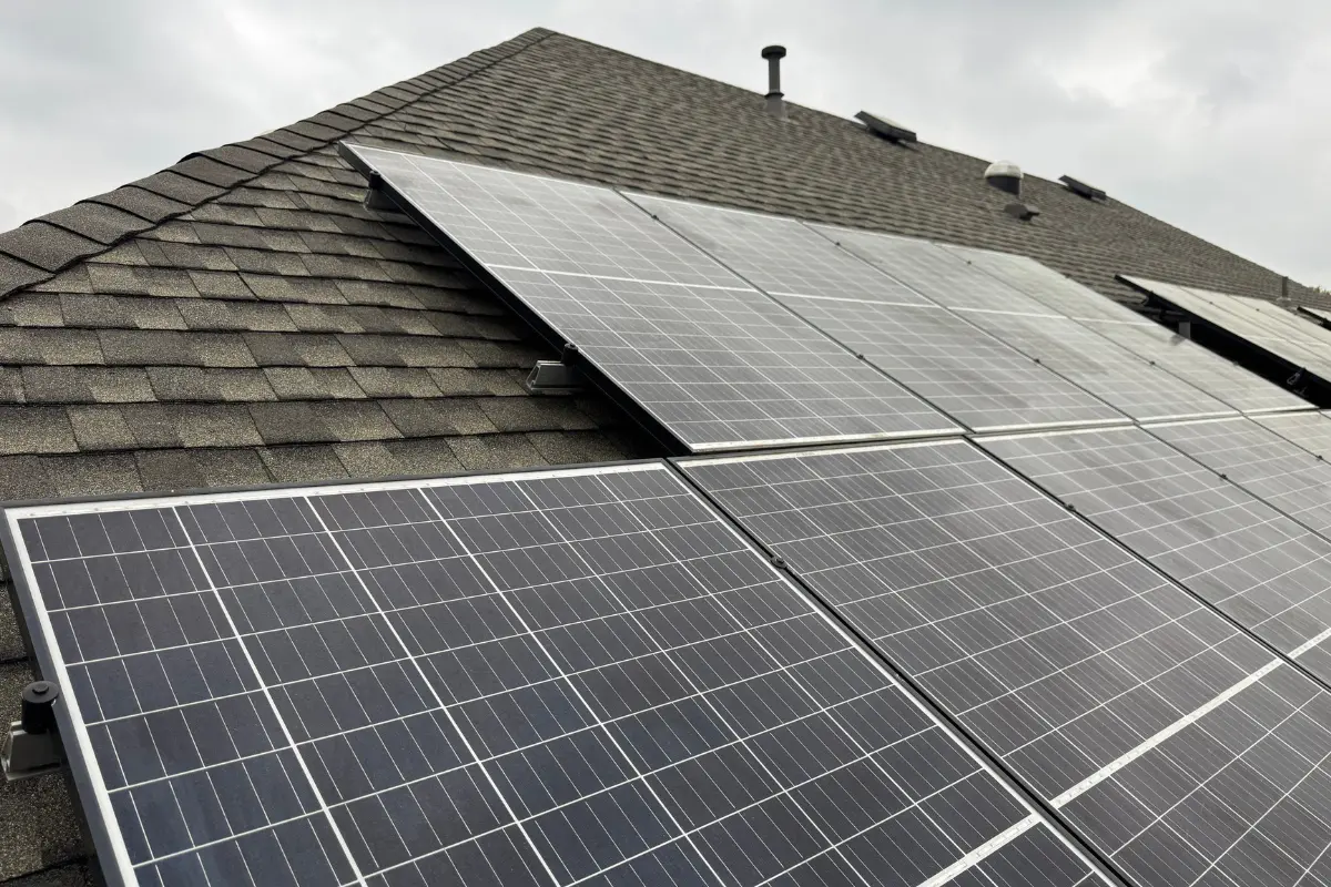 Solar panels cleaned, calibrated, and reset after roof replacement