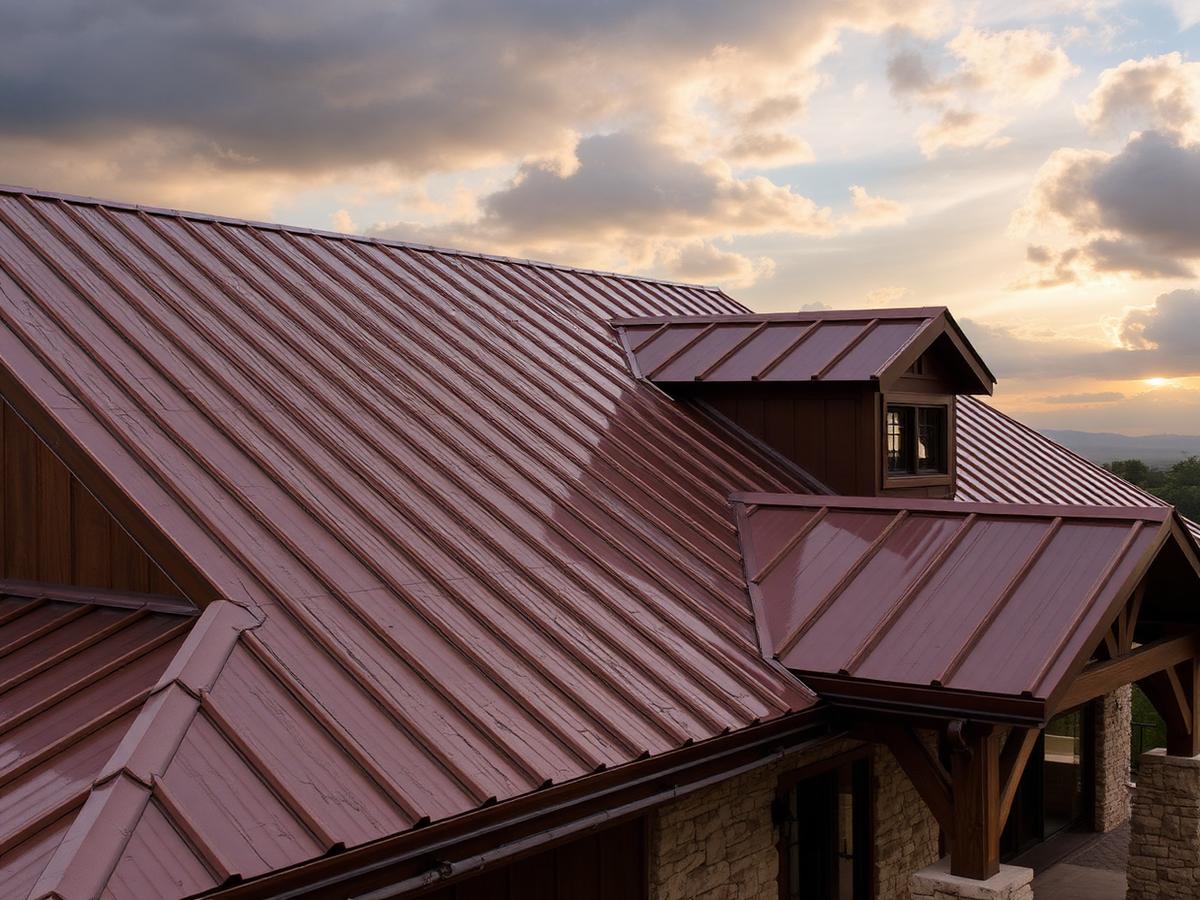 Standing seam metal roof in Boerne, TX